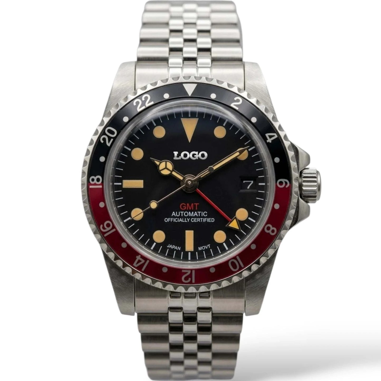 SeikMariner Vintage GMT Black Blue "Coke" Mod Watch Series - Modtime Creations