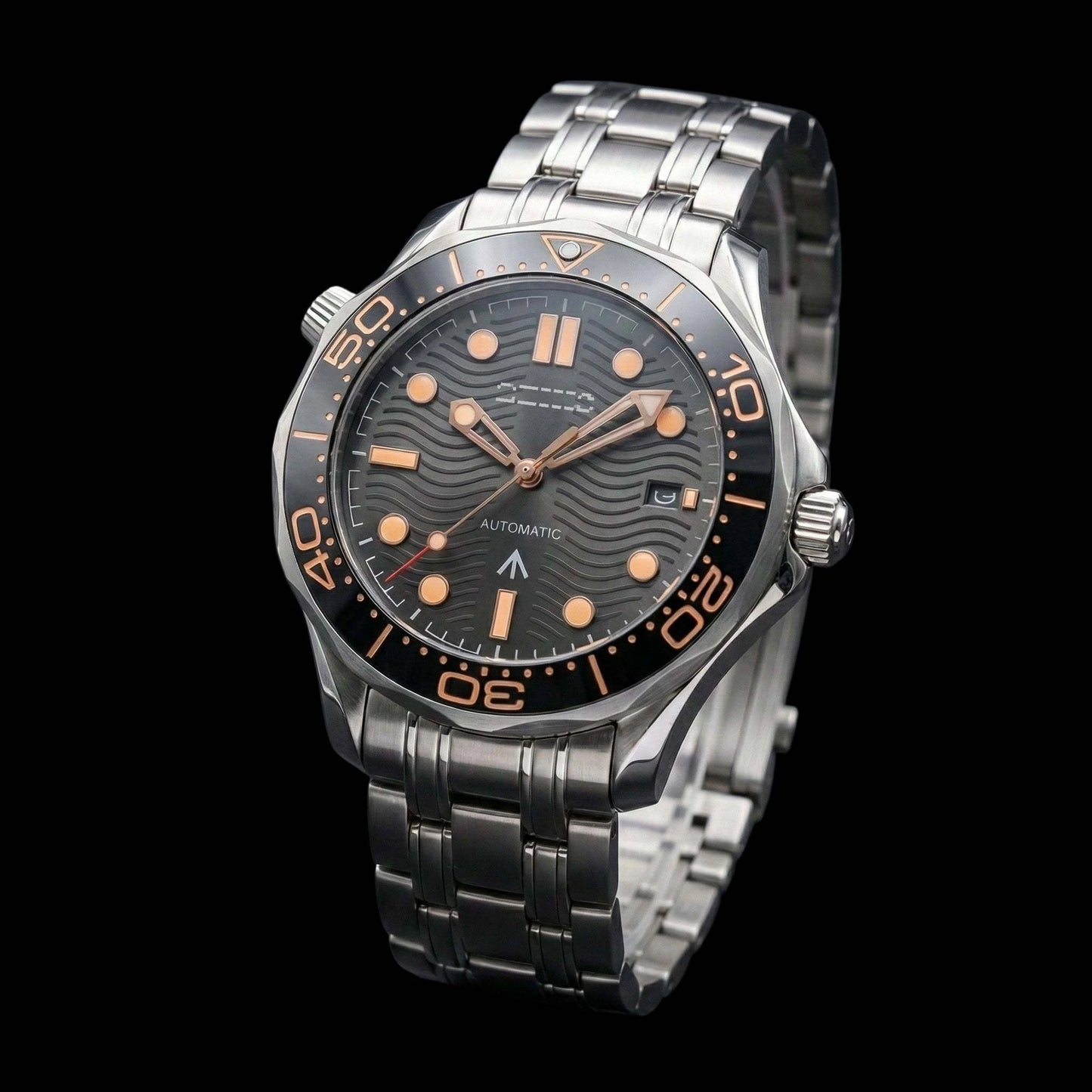 Master 007 Homage Black Dial Mod: Dive into Classic Style