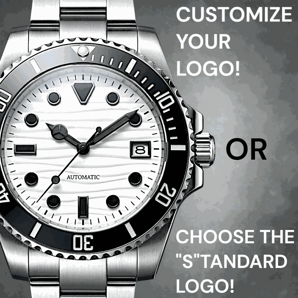 SeikMariner 40 MM or 42 MM White Black Dial Diver Mod Watch Series - Modtime Creations