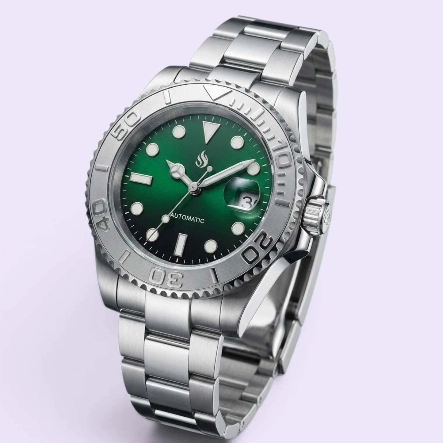 SeikMaster 40MM Emerald Dial Yacht Diver Mod - Modtime