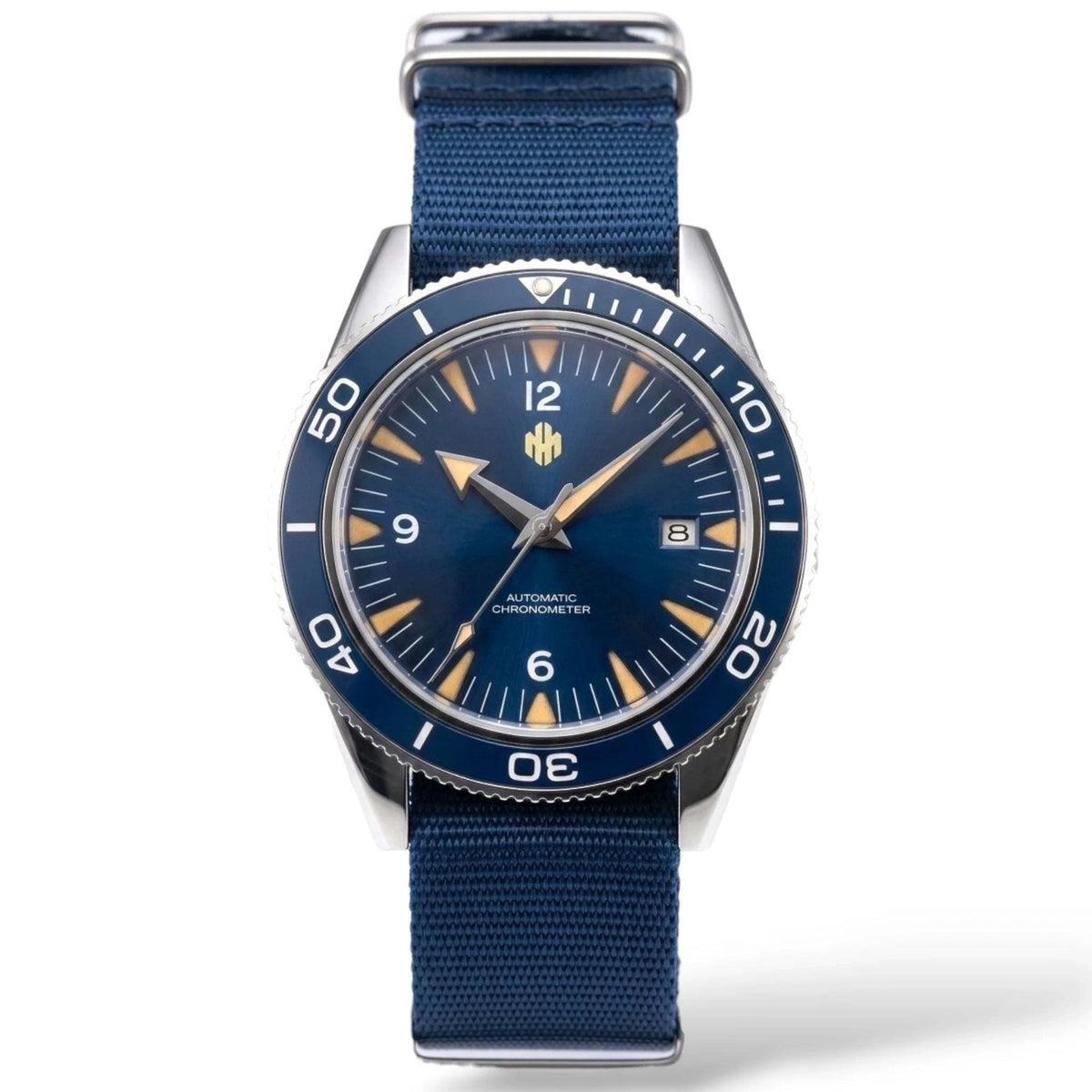 Seiko mod watch 007 Seamaster homage with NH35 movement and stainless steel case