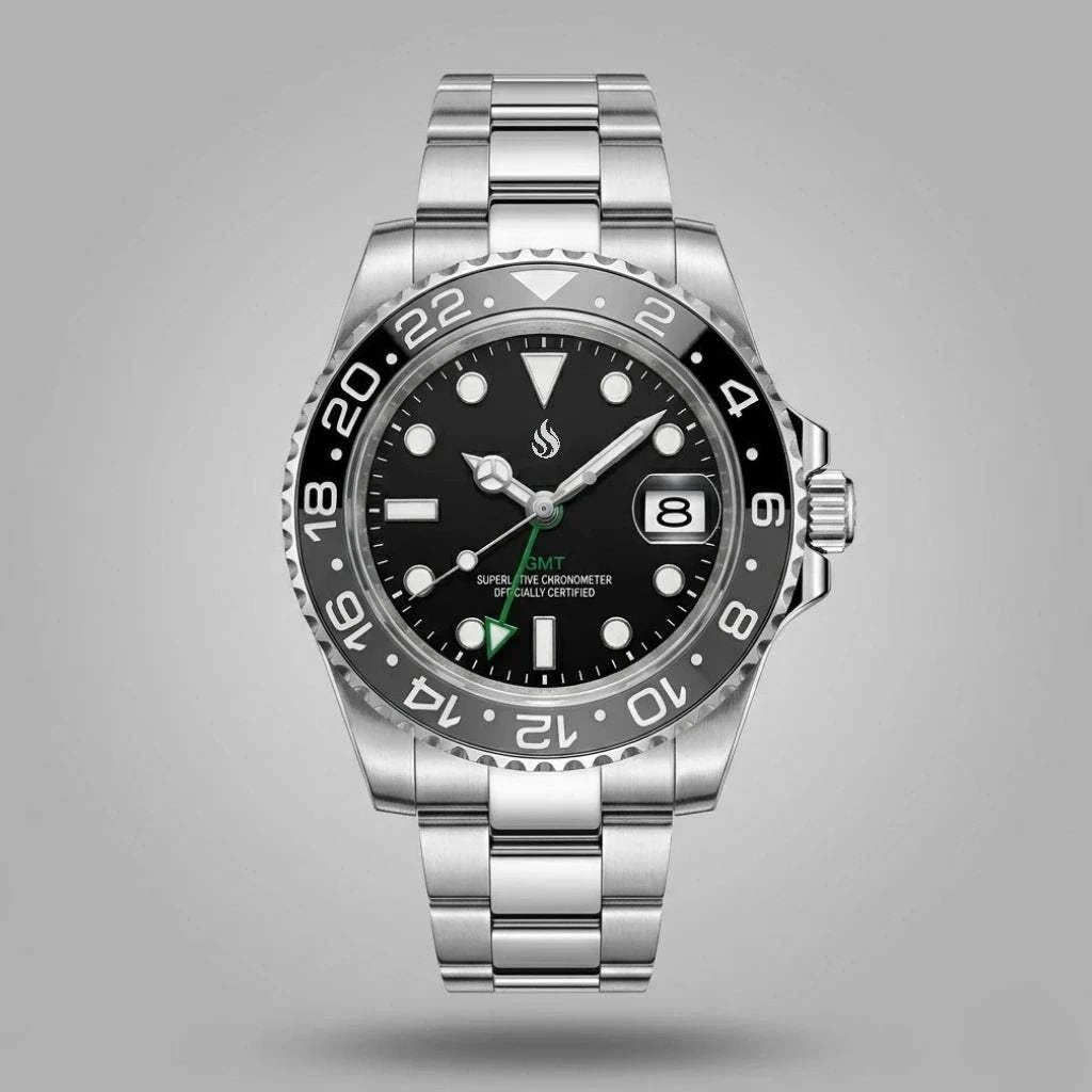 SeikMaster 42 MM SKX GMT Grey Black "B Wayne" Diver Mod Watch - Modtime