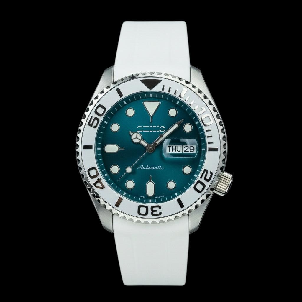 Seiko Mod Watches SKX 42 MM Emerald Dial YachtMaster at Modtime Creations