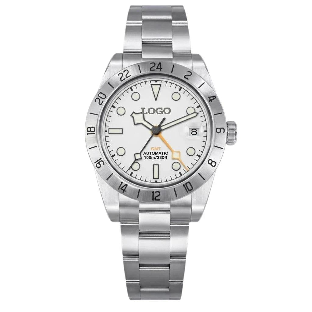 Seiko Mod Watch Tudor Black Bay White Dial Stainless Steel Watches by Modtime Creations 