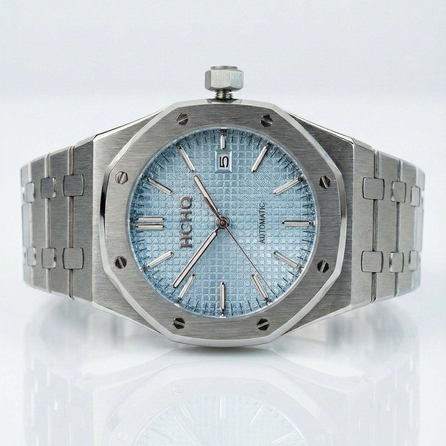 Seiko Mod luxury watch with 41mm stainless steel case and sapphire crystal by Modtime Creations