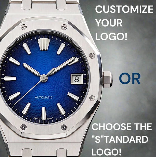Seiko Mod Watches Royal Oak Textured Blue Grand Seiko GS Dial | Modtime Creations