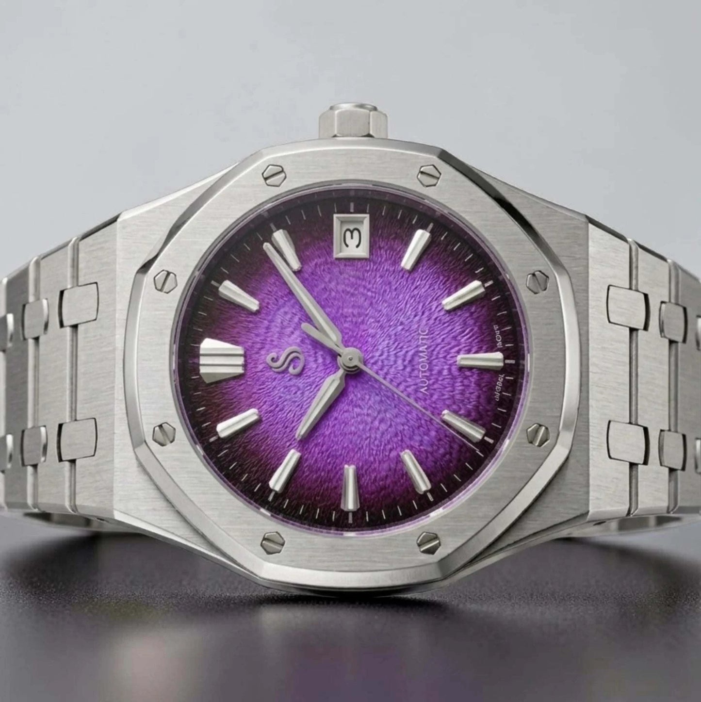 Grand Oak Fusion Mod Watch Series Textured Purple GS Dial - Modtime