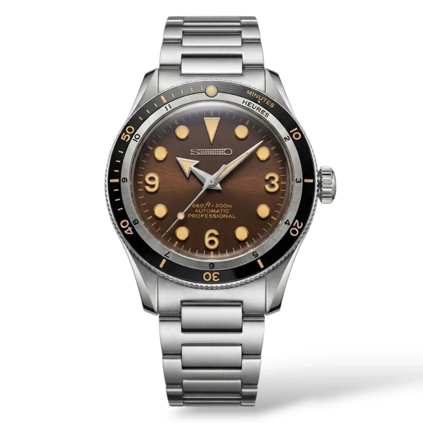 Vintage Brown Dial Diver Mod Watch Series - Modtime