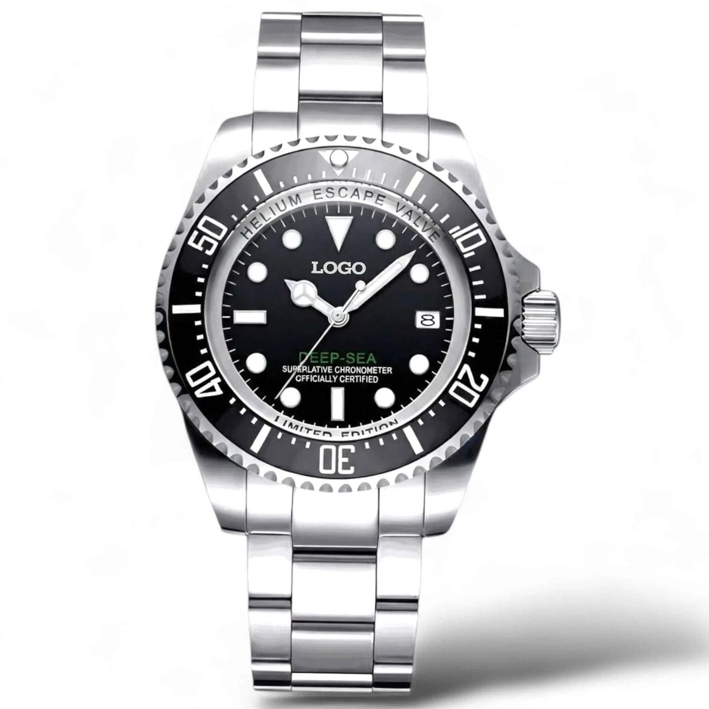 Deep Sea Dweller 44MM Deep Modded Seiko luxury diver watch with NH35 movement and sapphire crystal