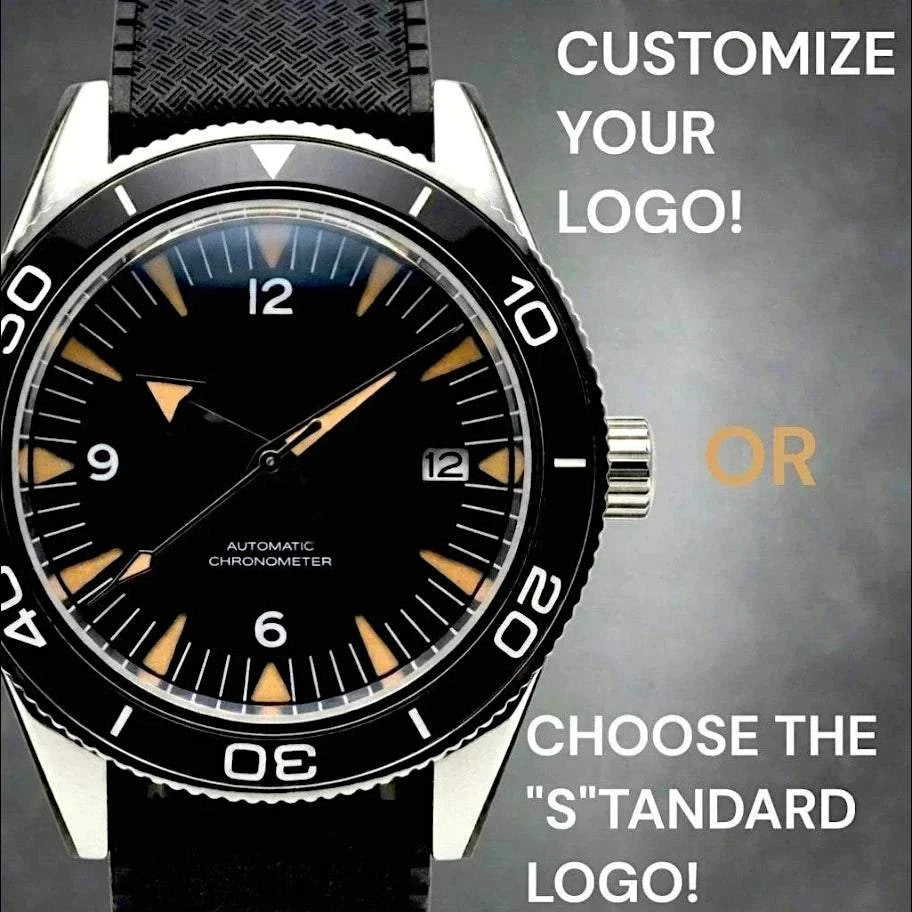 seiko mod watches spectre seamaster black dial built by modatime creations 