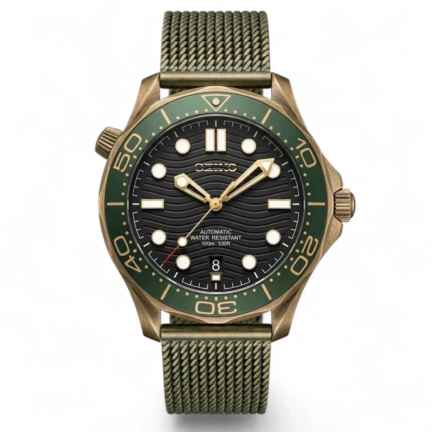 Seiko Mod SeaMaster Bond 007 Black Dial Vintage Watch: Modtime Creations