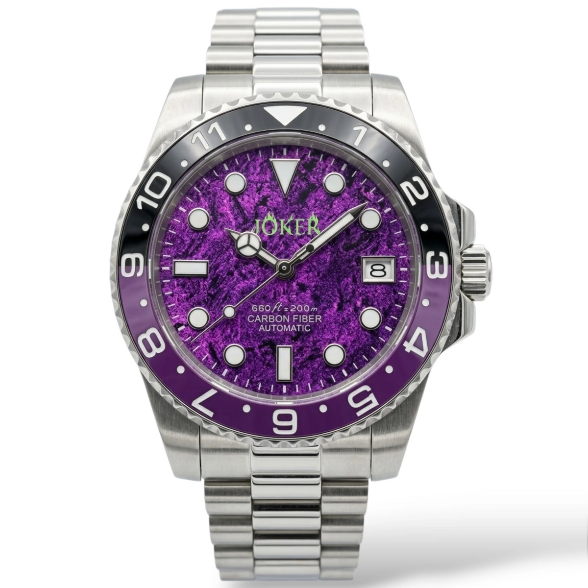 Seikmariner "Joker Carbon Fiber" Dial Mod Watch - Modtime Creations
