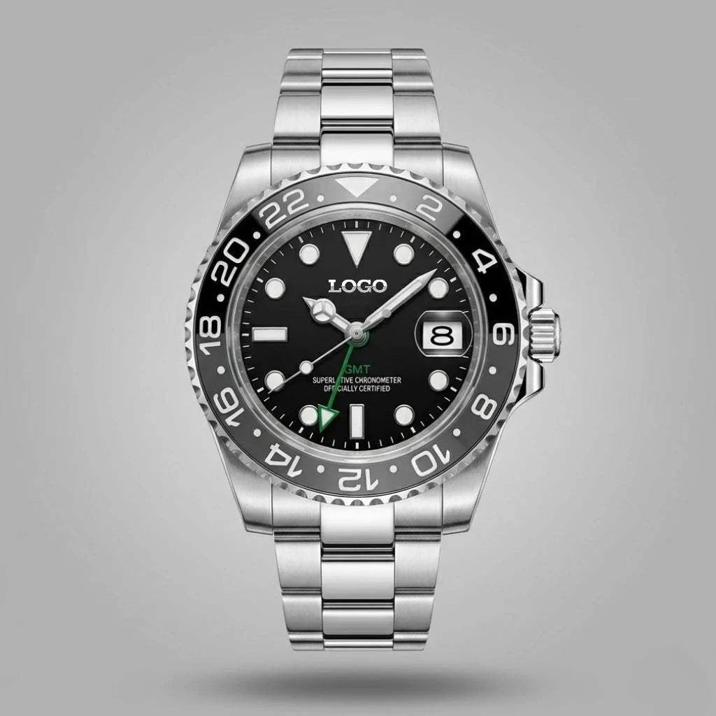 SeikMaster 42 MM SKX GMT Grey Black "B Wayne" Diver Mod Watch - Modtime