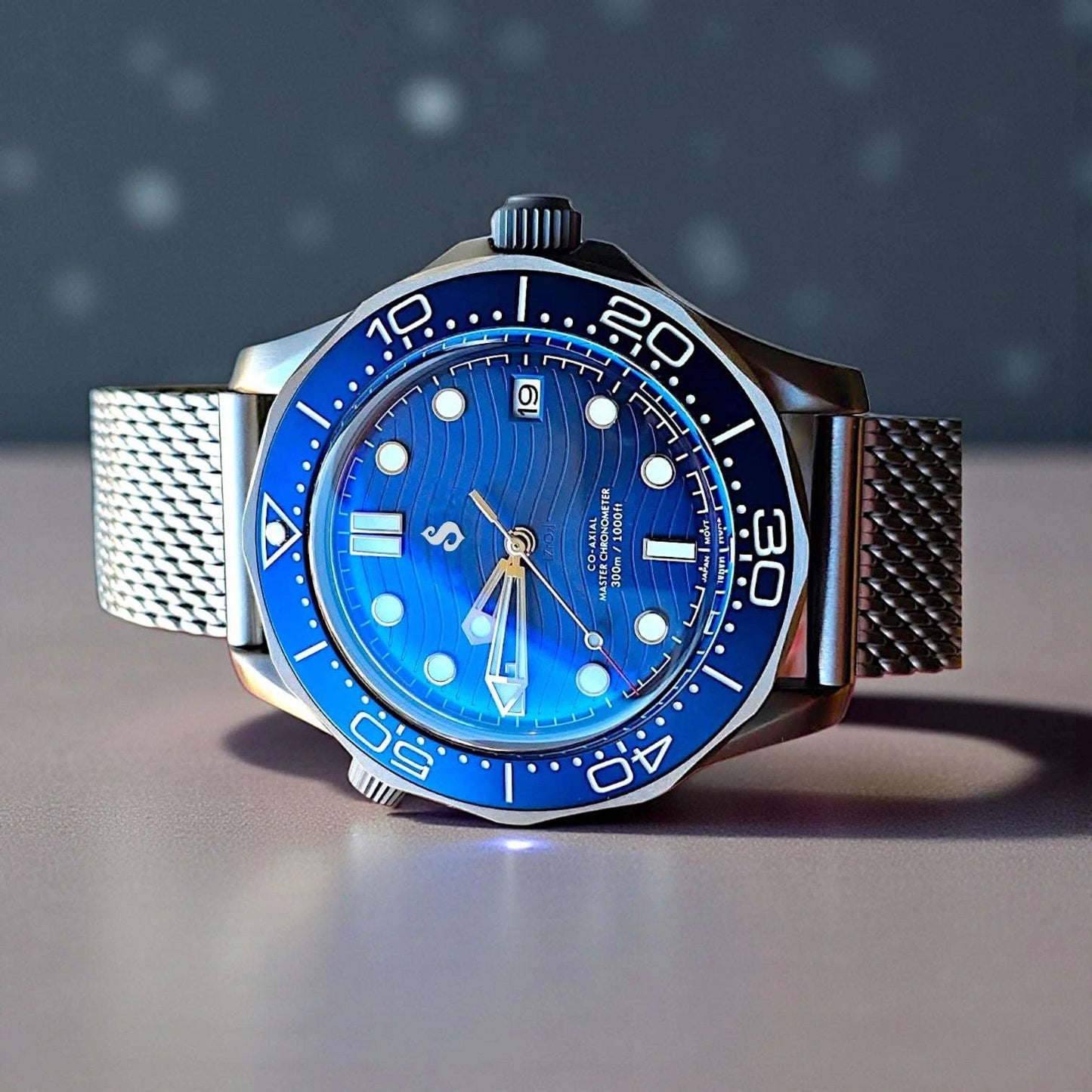 Signature Blue Dial 007 Master Homage Mod - Signature Series