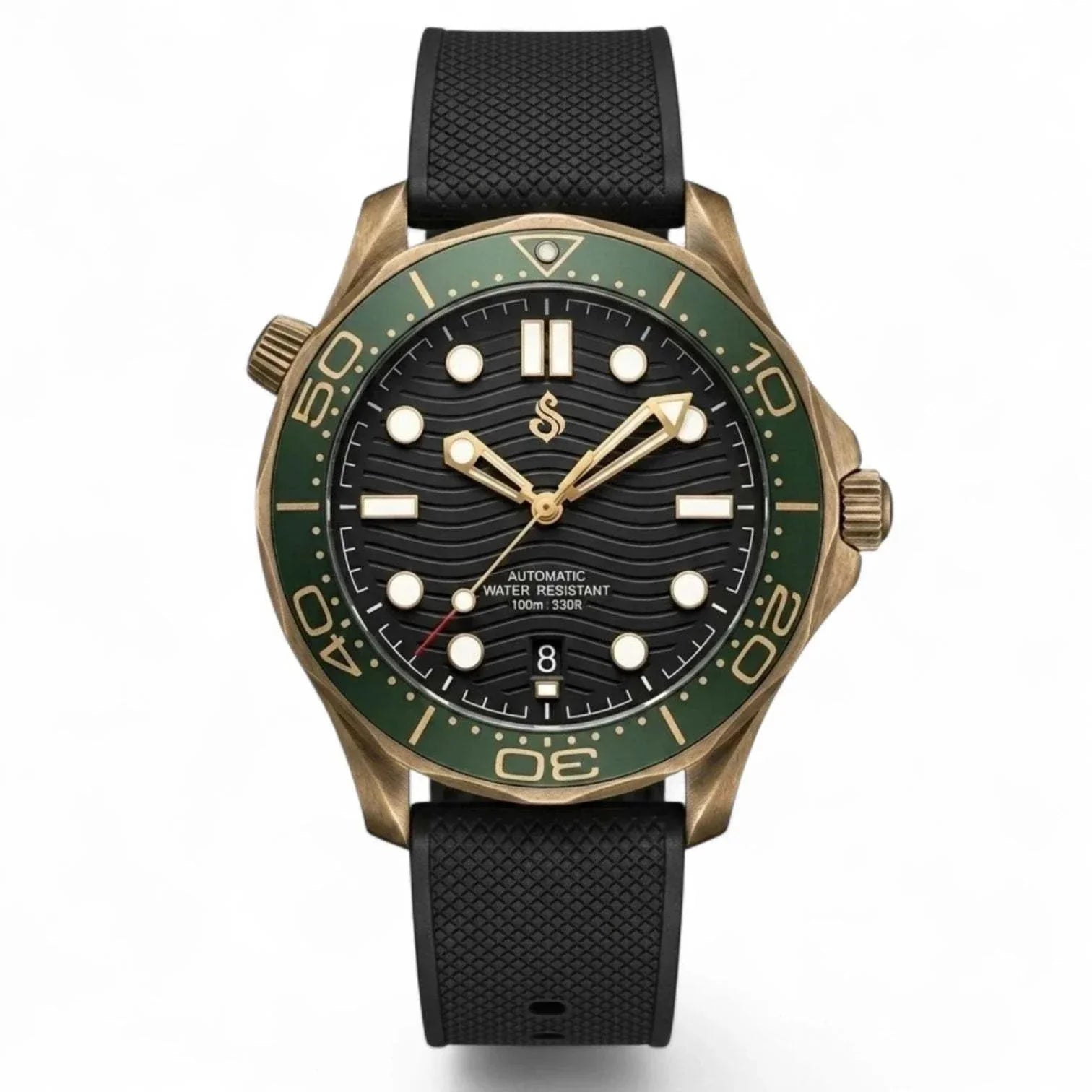 Seiko Mod SeaMaster Bond 007 Black Dial Vintage Watch: Modtime Creations