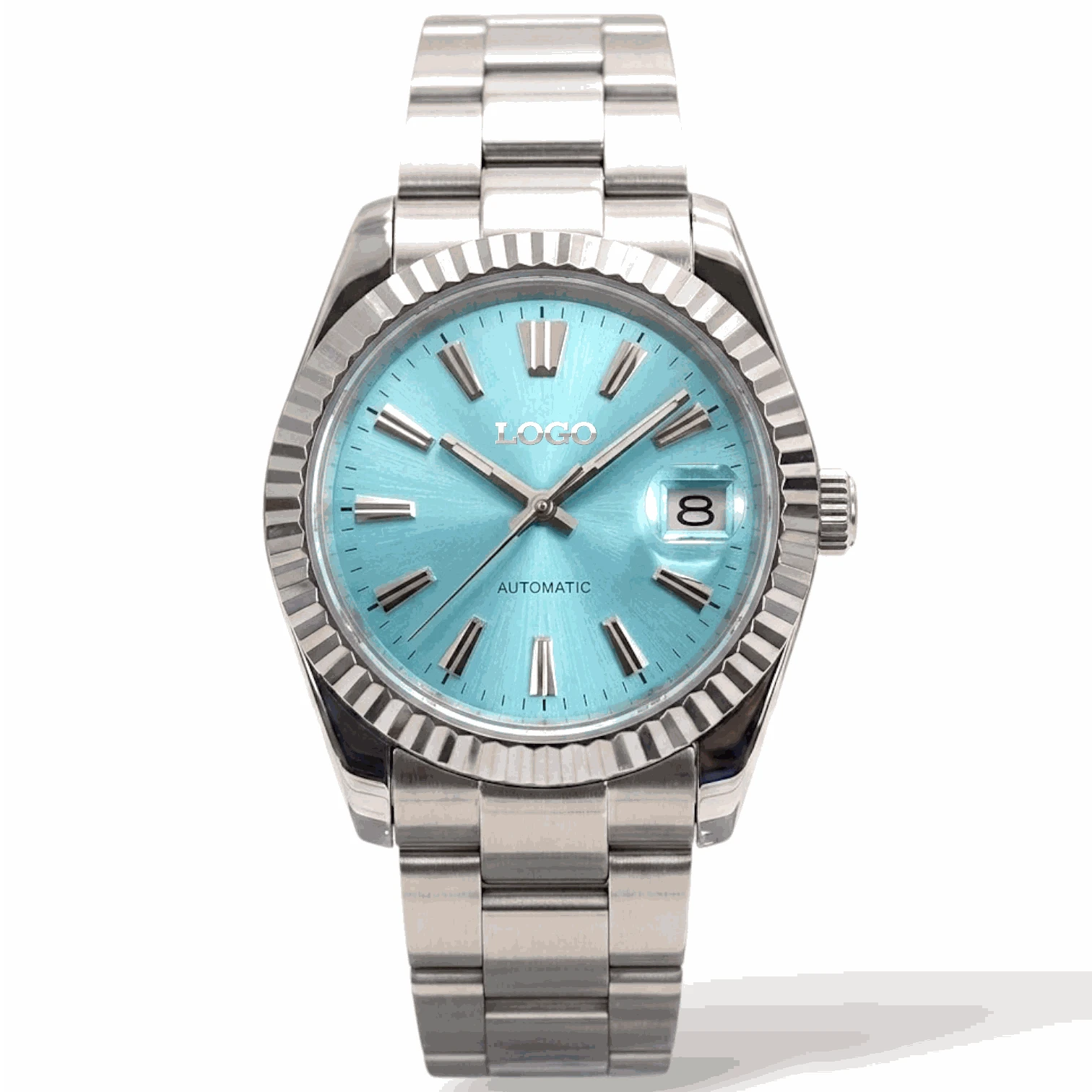 Seiko Mod Datejust Grand Seiko Tiffany Blue Dial Mod Watch built by Modtime Creations 