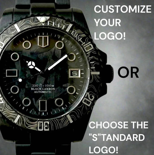 SeikMariner Black Carbon Fiber Stealth Mod Watch Series - Modtime