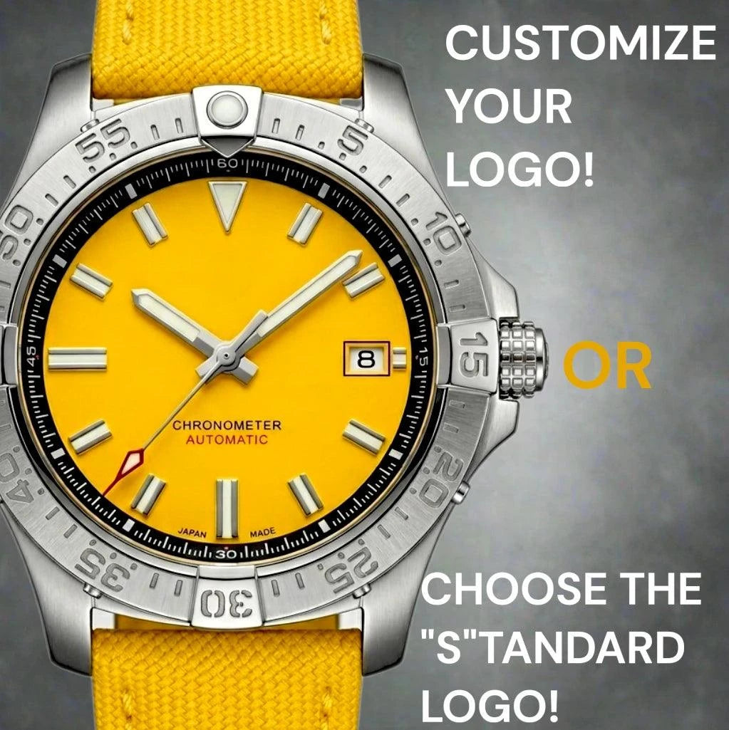 42mm Yellow Dial "Avenge" Diver Mod Watch  – Modtime Creations