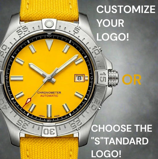 42mm Yellow Dial "Avenge" Diver Mod Watch  – Modtime Creations
