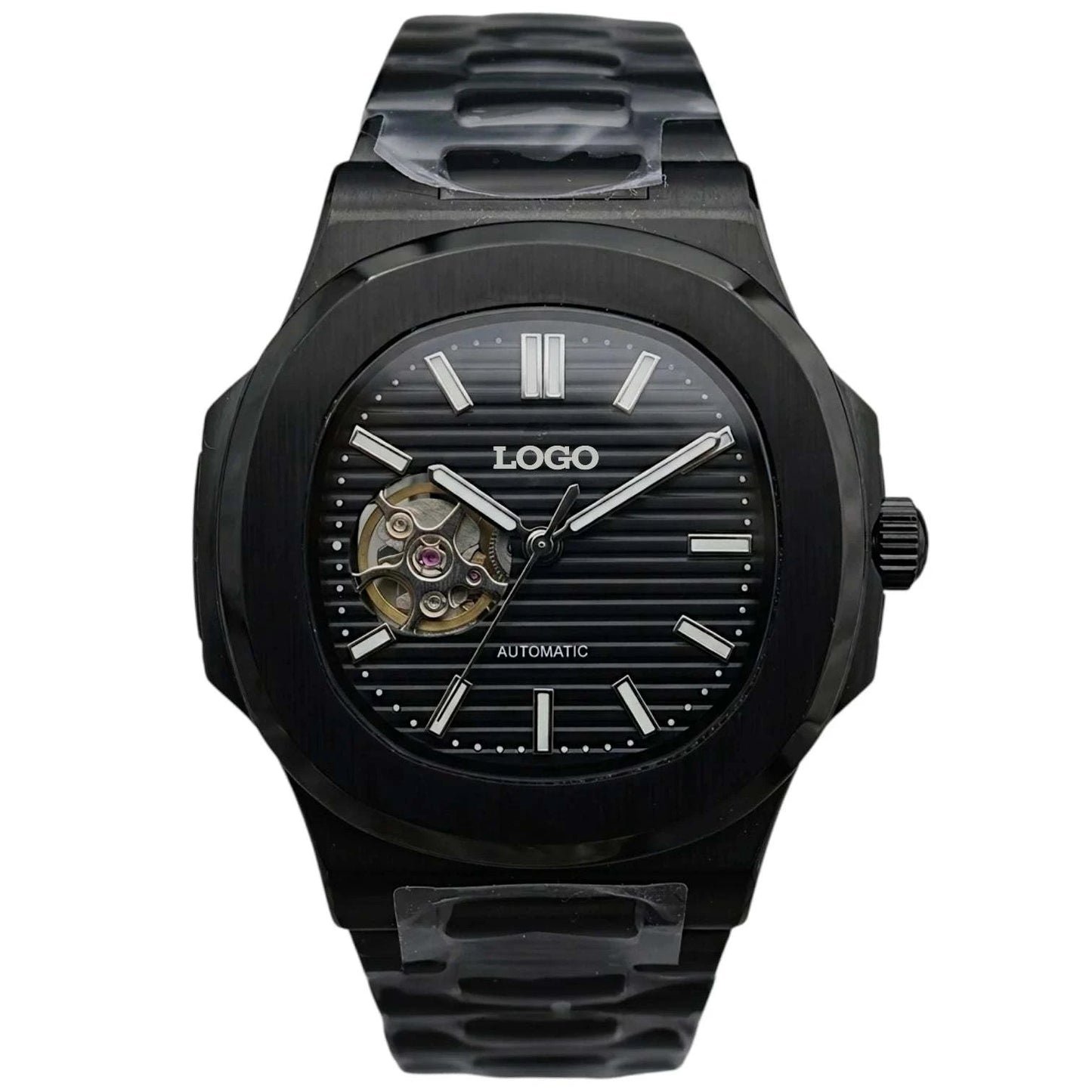 SeikNaut Open-Heart Black Dial Mod - Modtime
