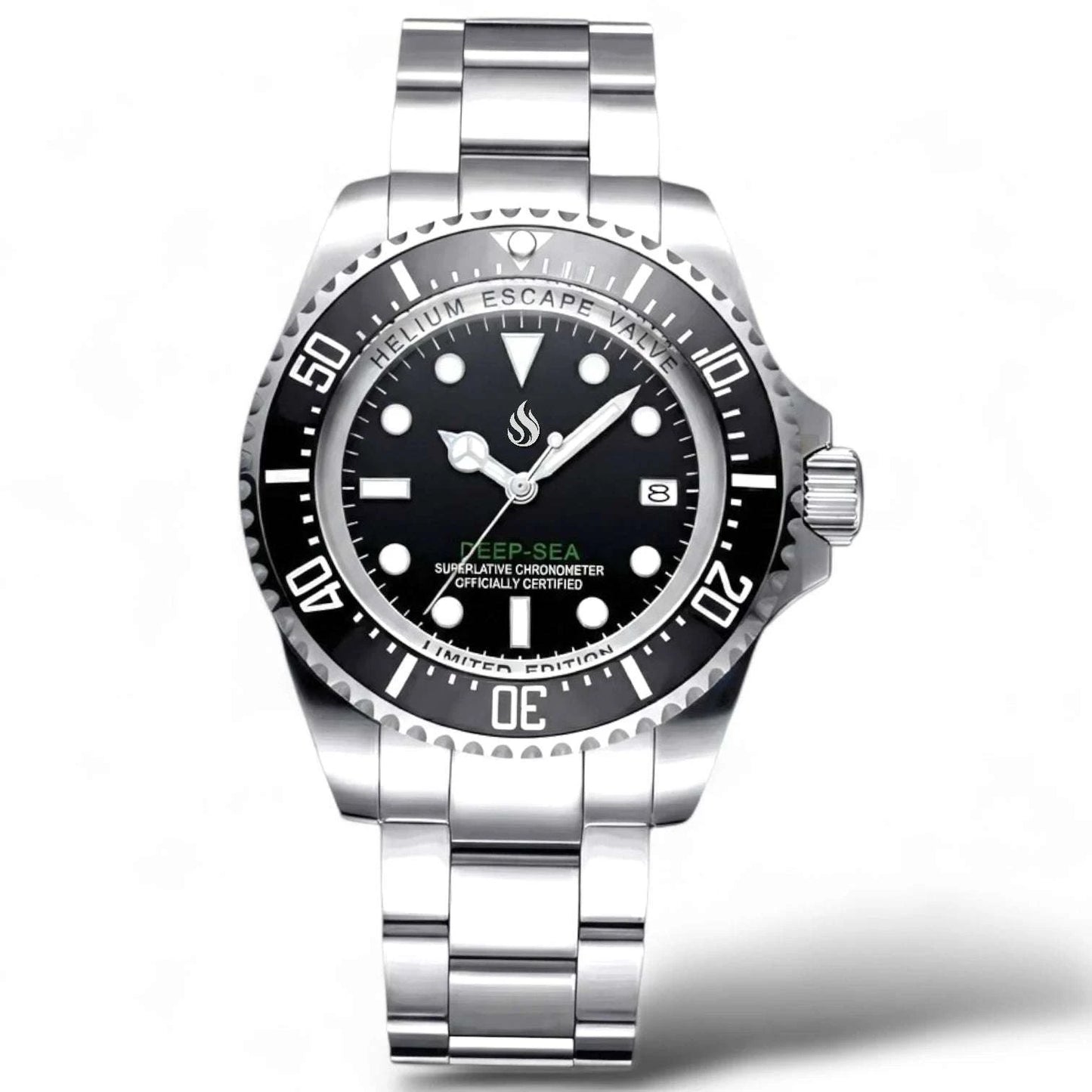 Deep Sea Dweller 44MM Deep Modded Seiko luxury diver watch with NH35 movement and sapphire crystal