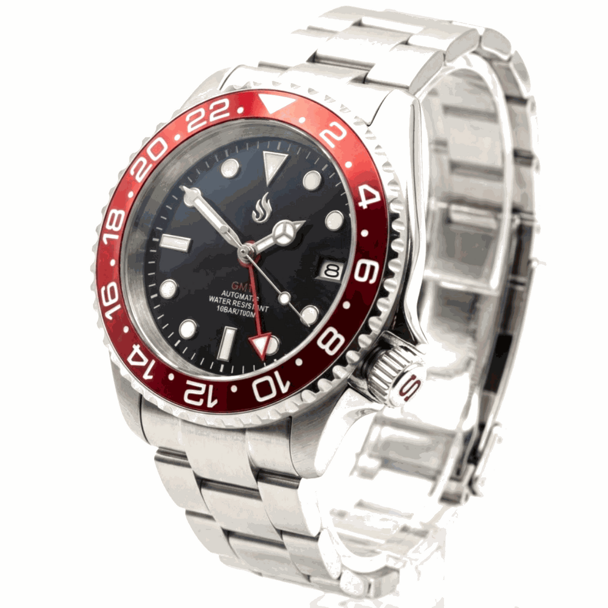 SeikMaster 42 MM SKX GMT Black Red Diver Mod Watch - Modtime