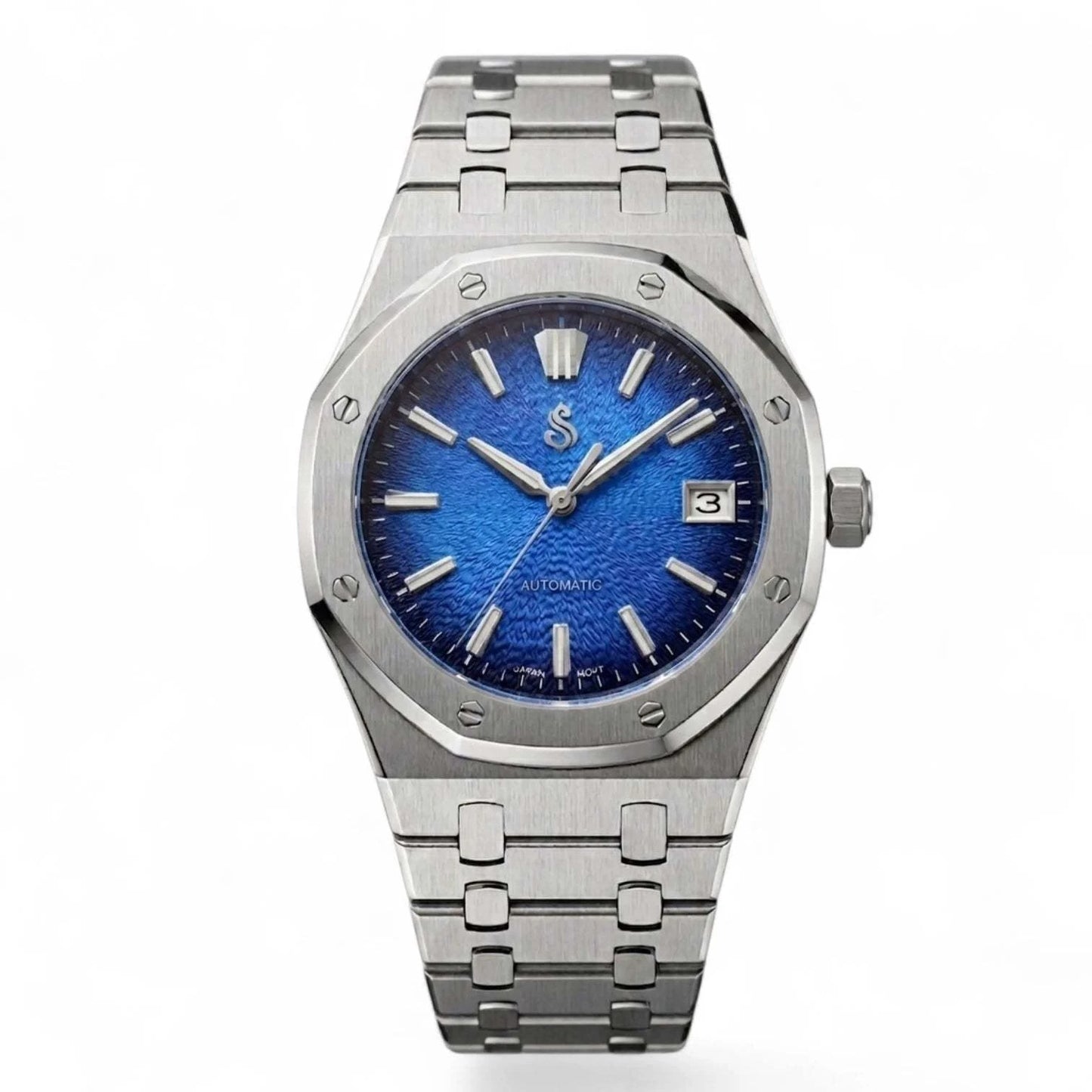 Grand Oak Fusion Mod Watch Series Textured Blue GS Dial - Modtime