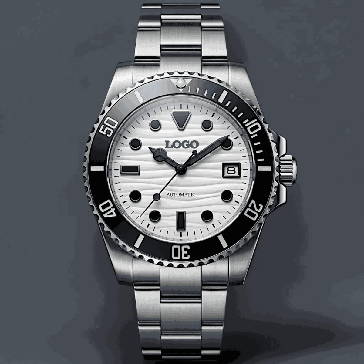 SeikMariner 40 MM or 42 MM White Black Dial Diver Mod Watch Series - Modtime Creations
