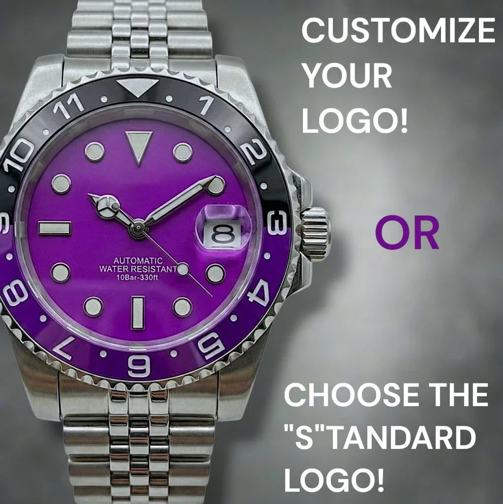 Seiko Mod Submariner Diver Homage: Purple Fushia Joker Series