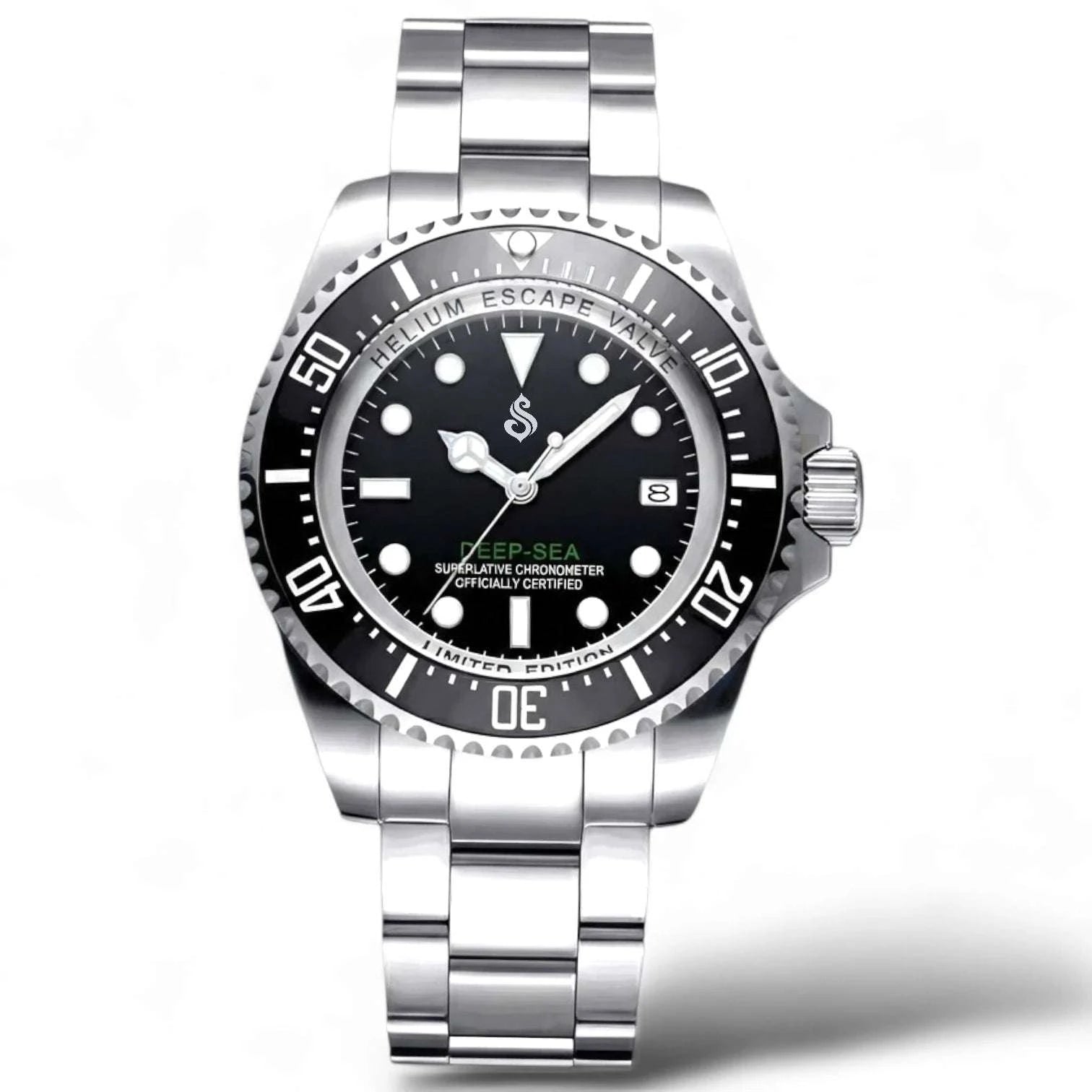 Deep Sea Dweller 44MM Deep Modded Seiko luxury diver watch with NH35 movement and sapphire crystal