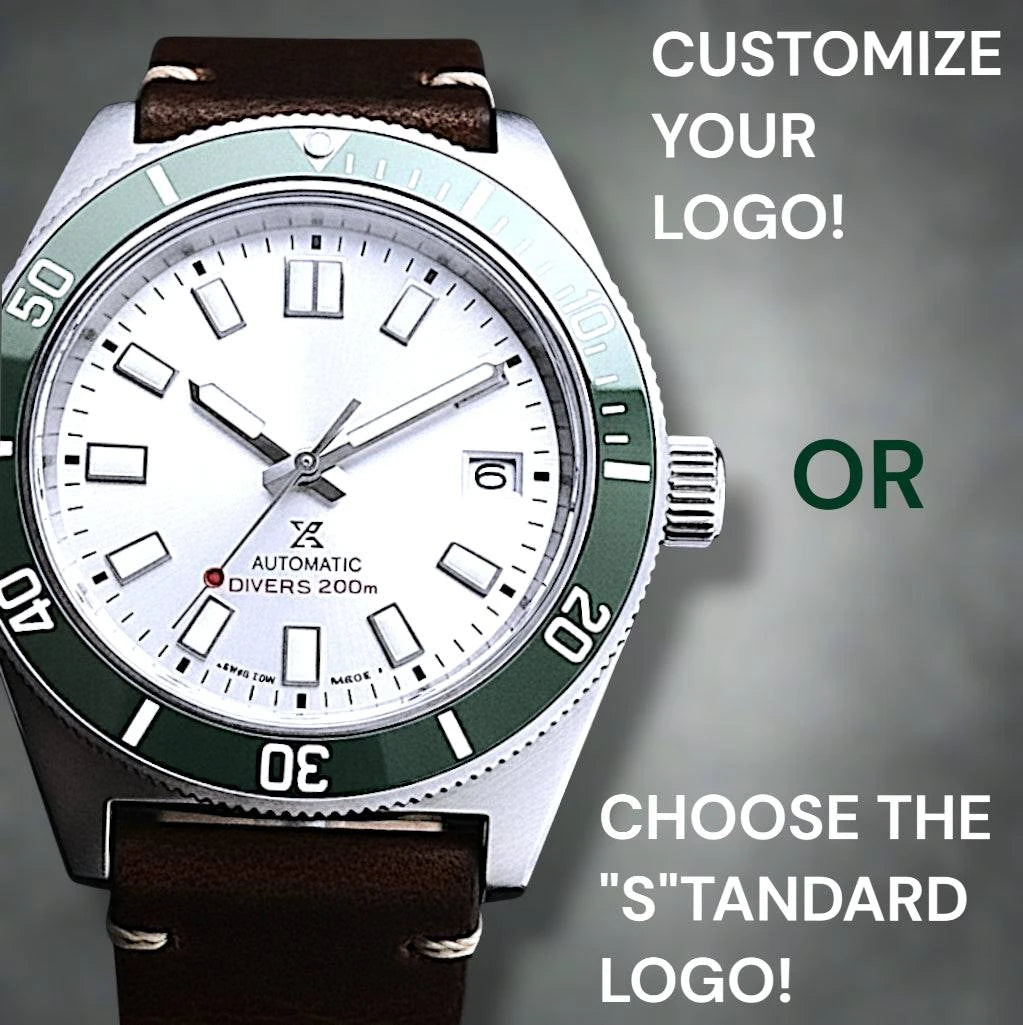 SeikMariner Green White Diver Vintage Mod - Modtime