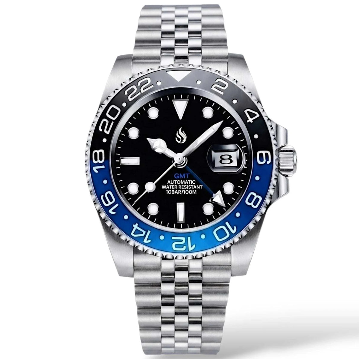 Seiko Mod watches Submariner GMT Batman Black Blue Bezel bulit by Modtime Creations 