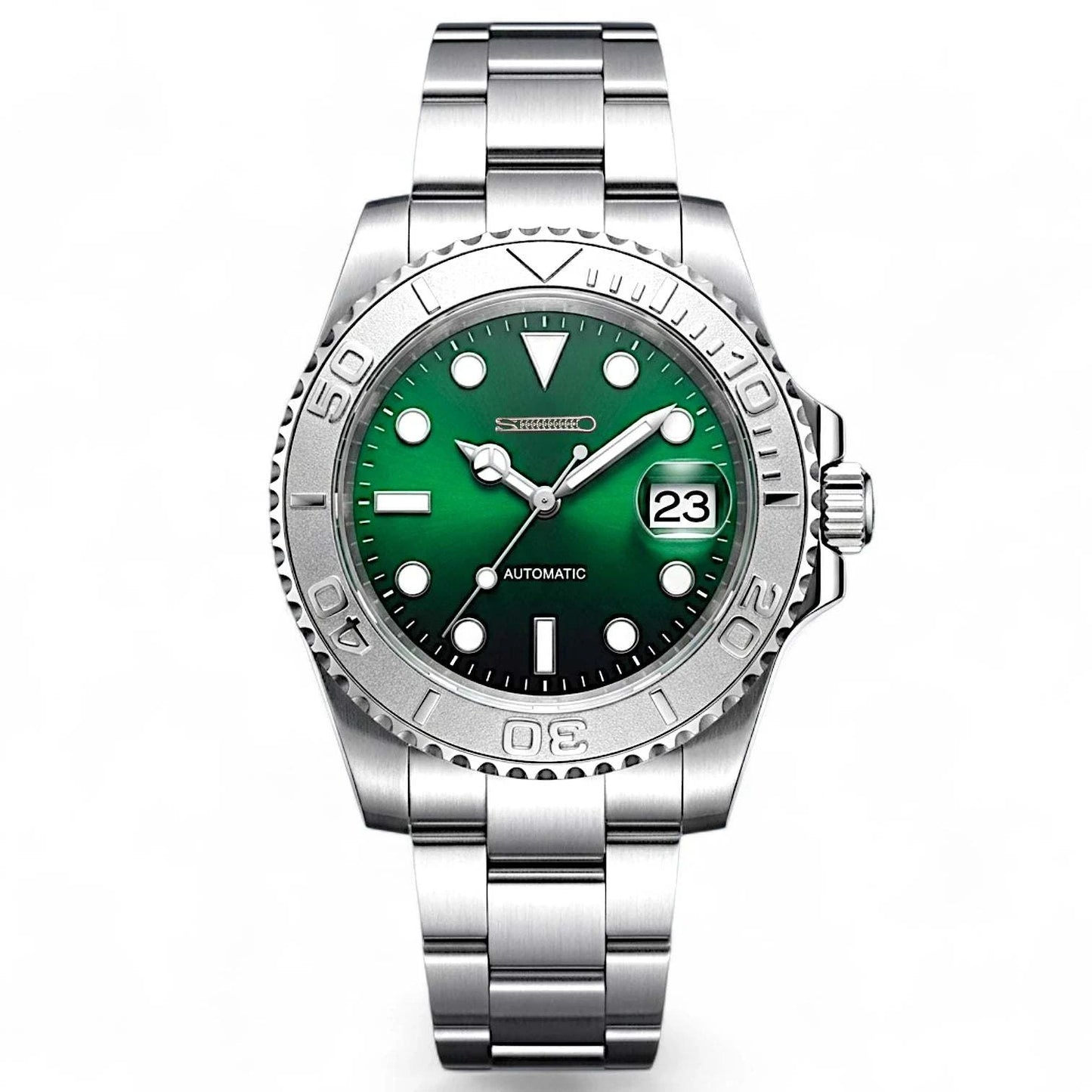 SeikMaster 40MM Emerald Dial Yacht Diver Mod - Modtime