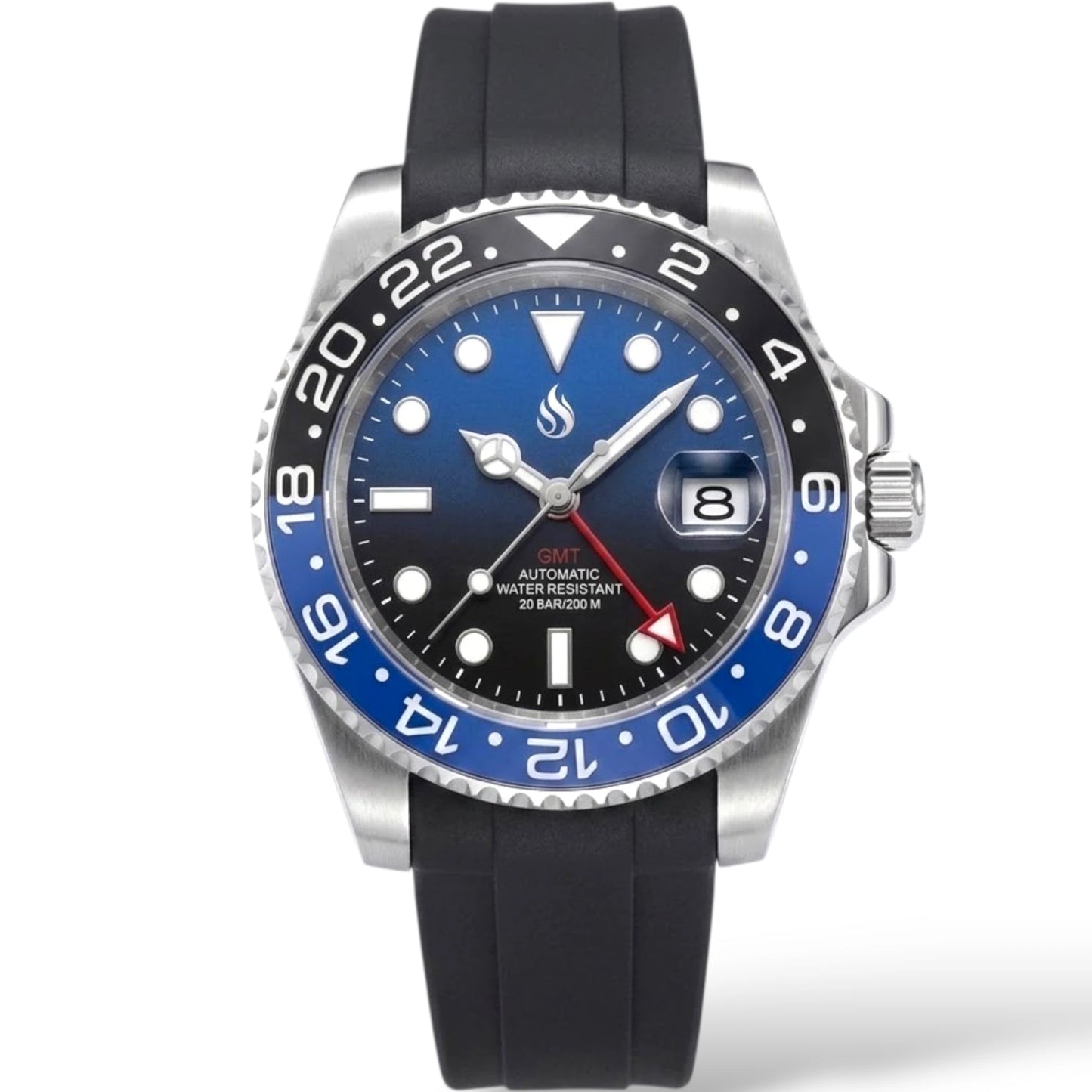 SeikMariner GMT Black Blue Dial Series Mod Watch - Modtime