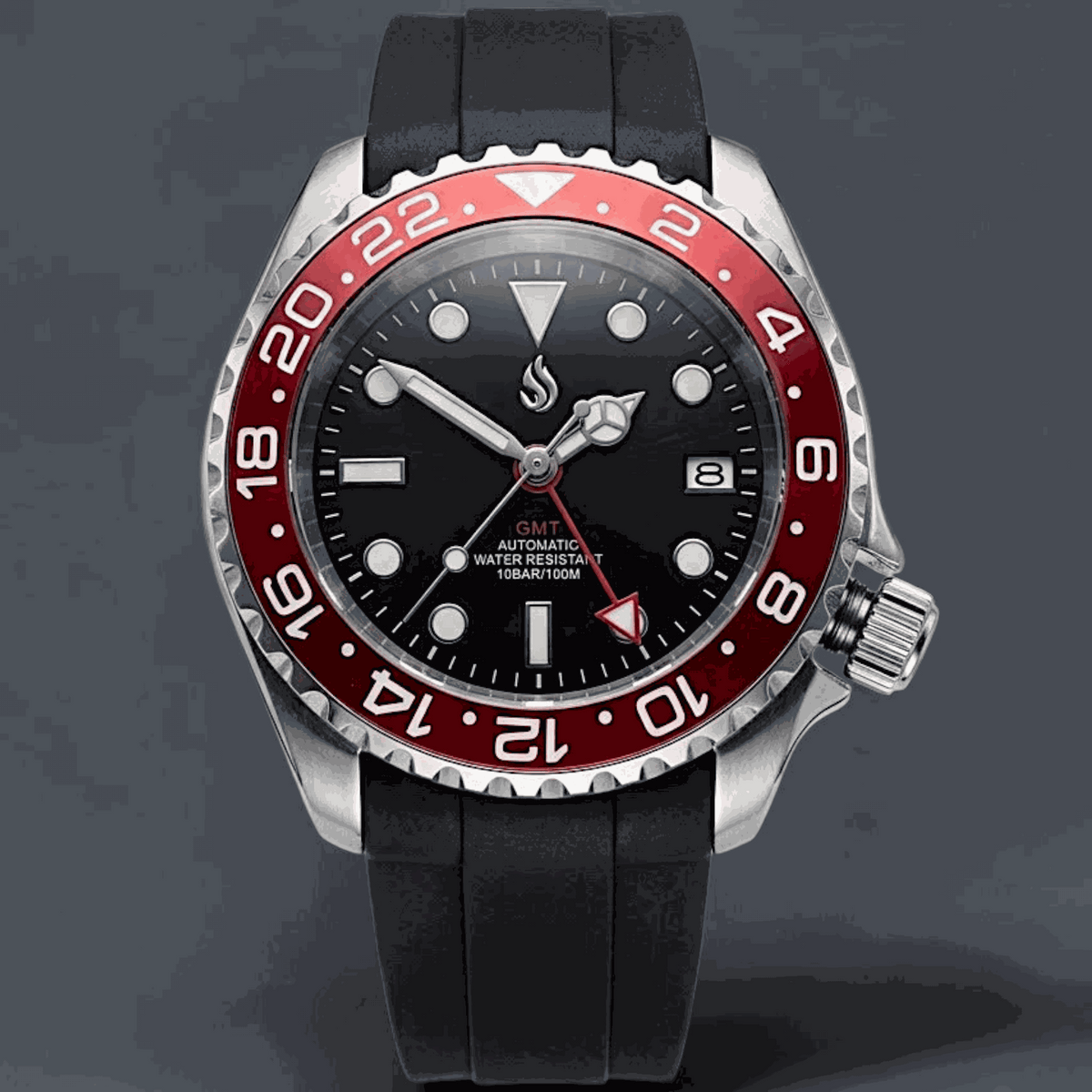 SeikMaster 42 MM SKX GMT Black Red Diver Mod Watch - Modtime