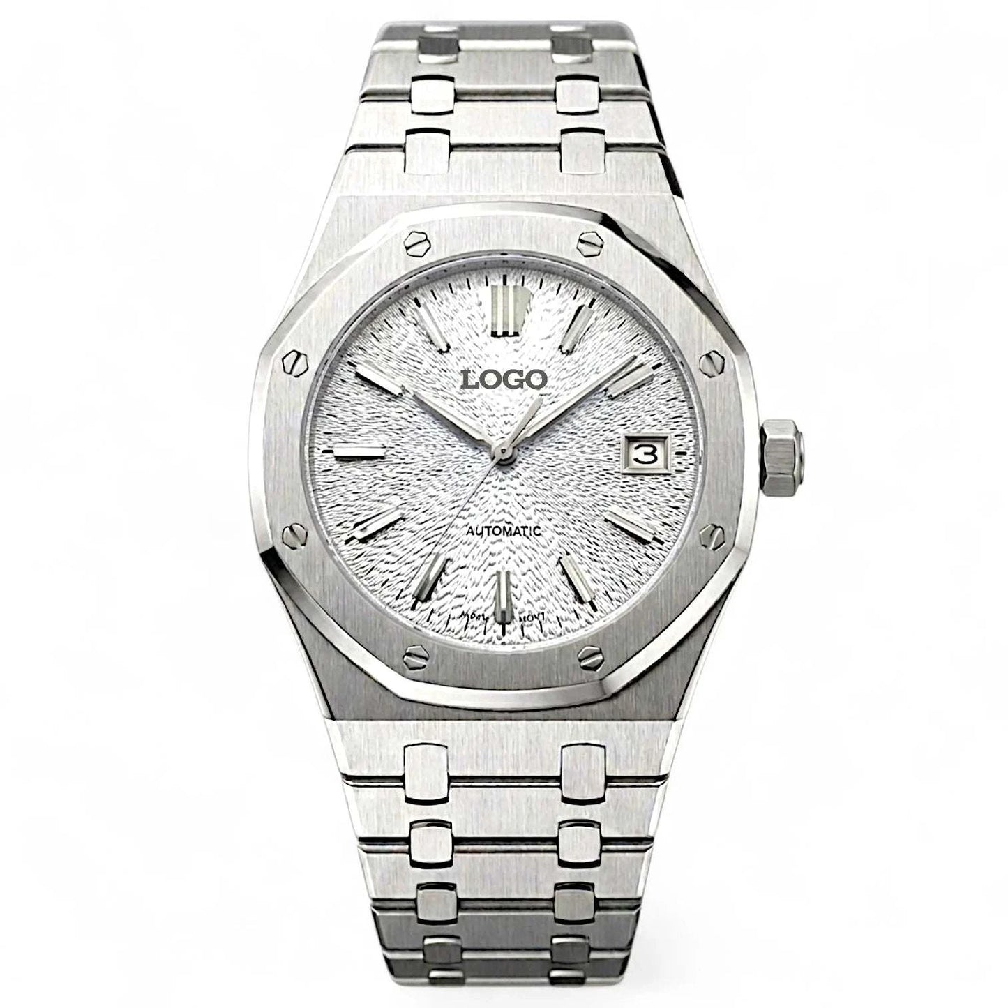 Seiko Mod - Royal Oak Textured white Grand Seiko GS Dial | Modtime Creations