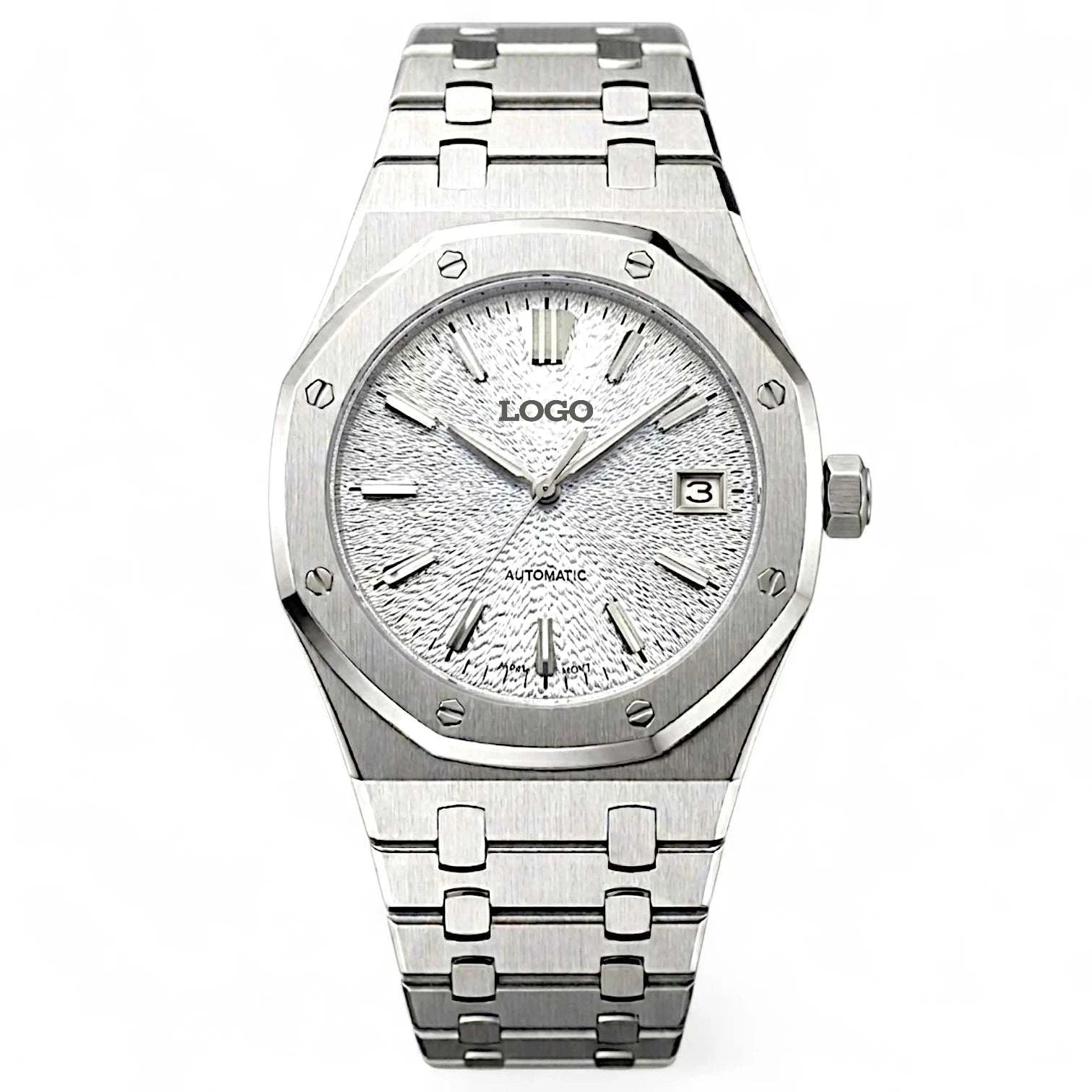 Seiko Mod - Royal Oak Textured white Grand Seiko GS Dial | Modtime Creations