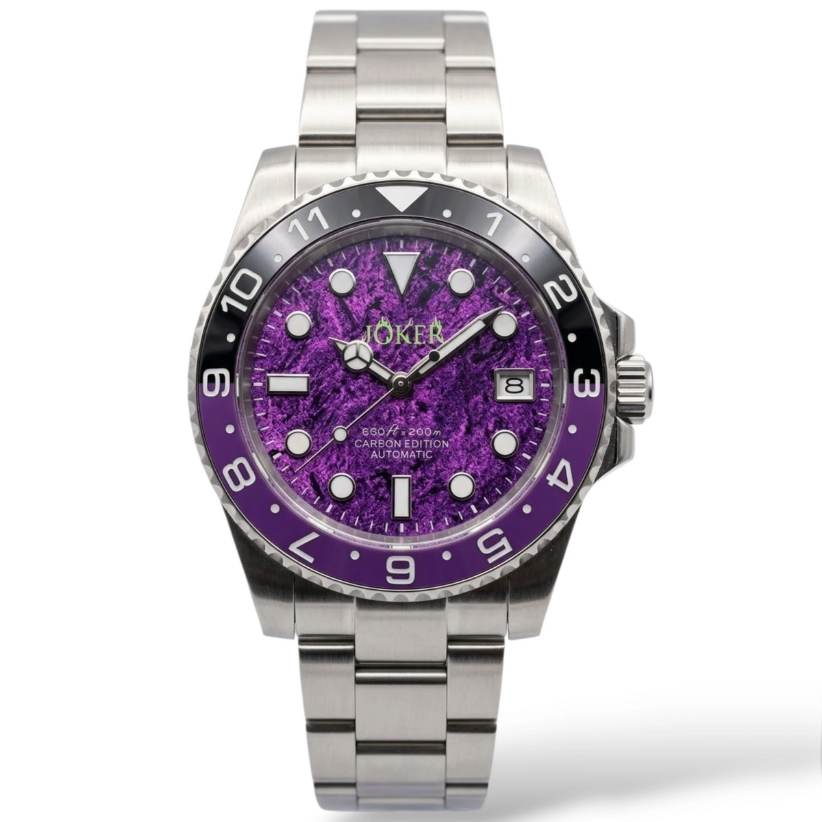 Seikmariner "Joker Carbon Fiber" Dial Mod Watch - Modtime Creations
