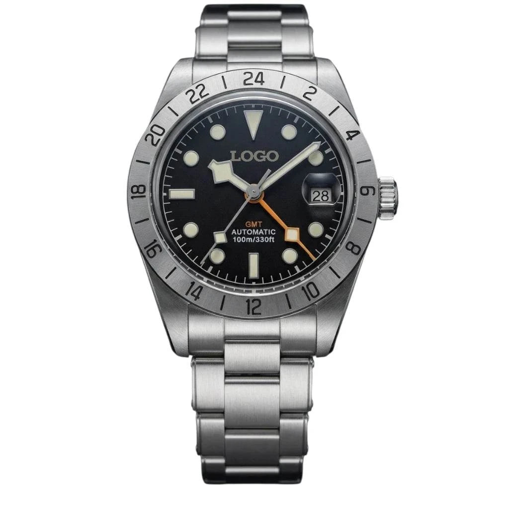 Seiko Mod Watch Tudor Black Bay white dial Stainless Steel Watches by Modtime Creations 
