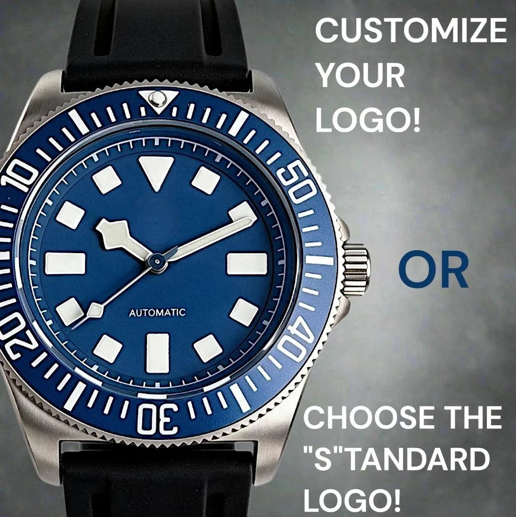 SeikDor 42MM Blue Dial FXD Vintage Titanium Case Mod Watch by Modtime Creations