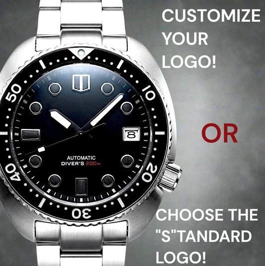 Seiko Mod Watch "Captain Willard" Turtle Case Black Dial built by Modtime Creations 