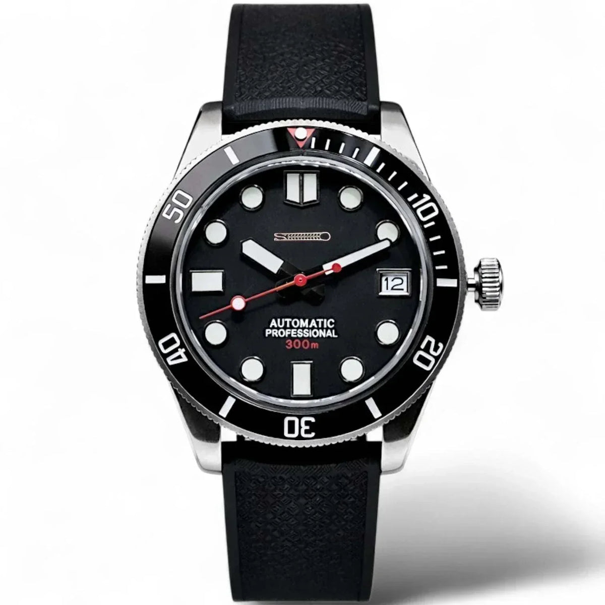 Seiko Mod Black Vintage Sub Diver Watch - Modtime Creations – MODTIME