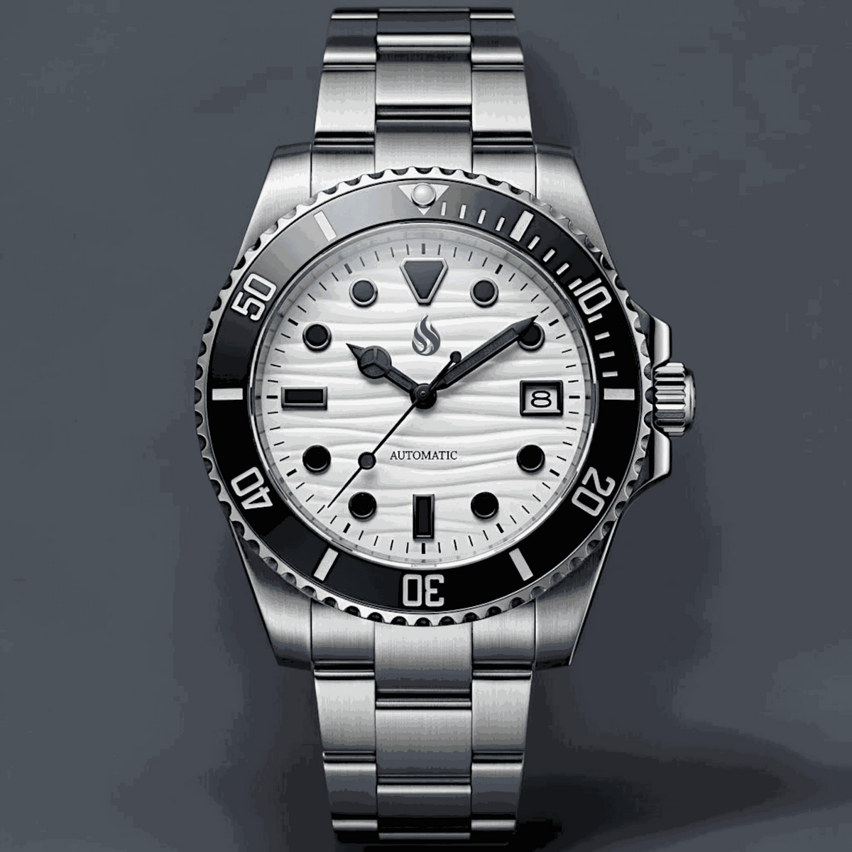 SeikMariner 40 MM or 42 MM White Black Dial Diver Mod Watch Series - Modtime Creations