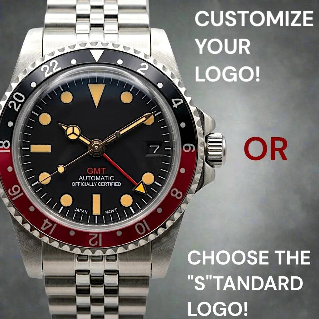 SeikMariner Vintage GMT Black Blue "Coke" Mod Watch Series - Modtime Creations