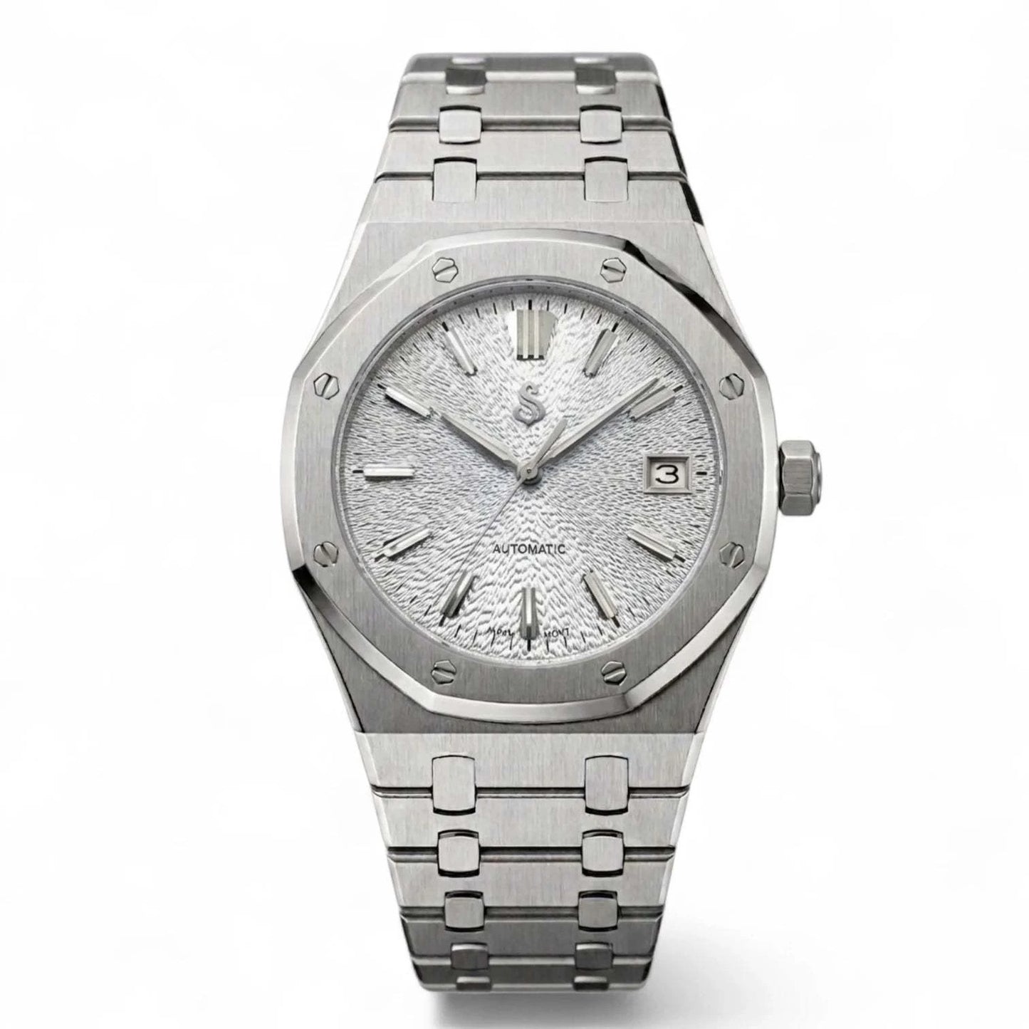 Grand Oak Fusion Mod Watch Series Textured White GS Dial - Modtime