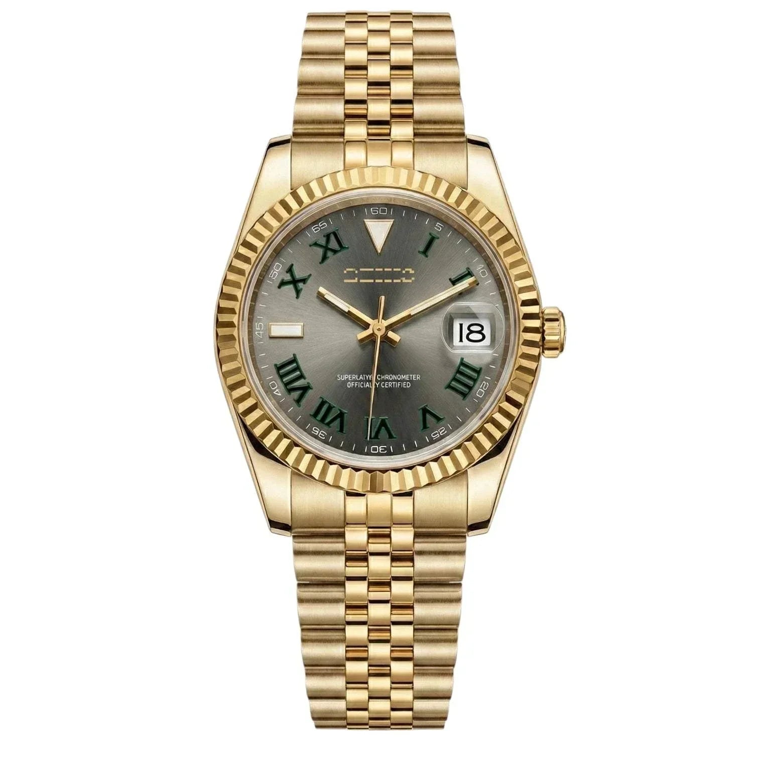 SeikJust Date Window Wimbledon Series luxury Seiko Mod watch with NH35 automatic movement and sapphire crystal