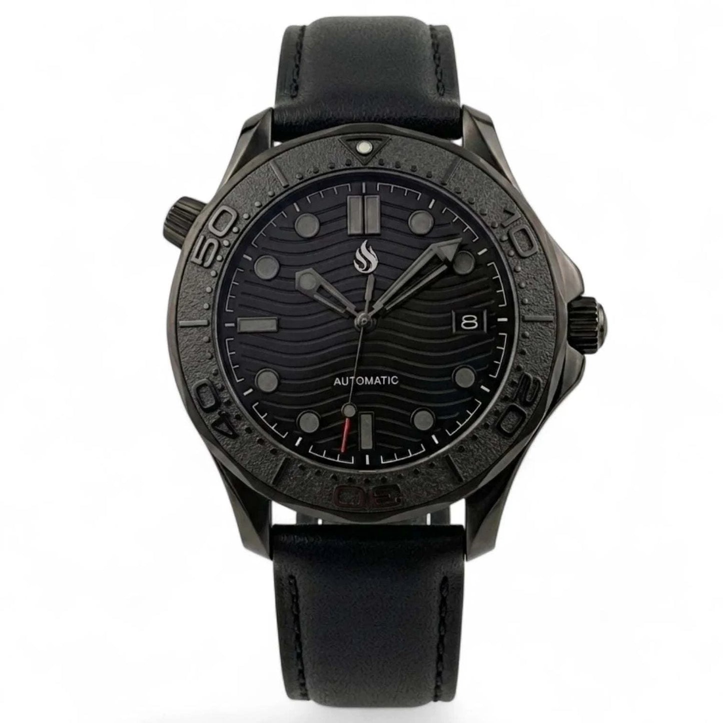 Stealth Black Dial 007 Master Mod Watch - Modtime