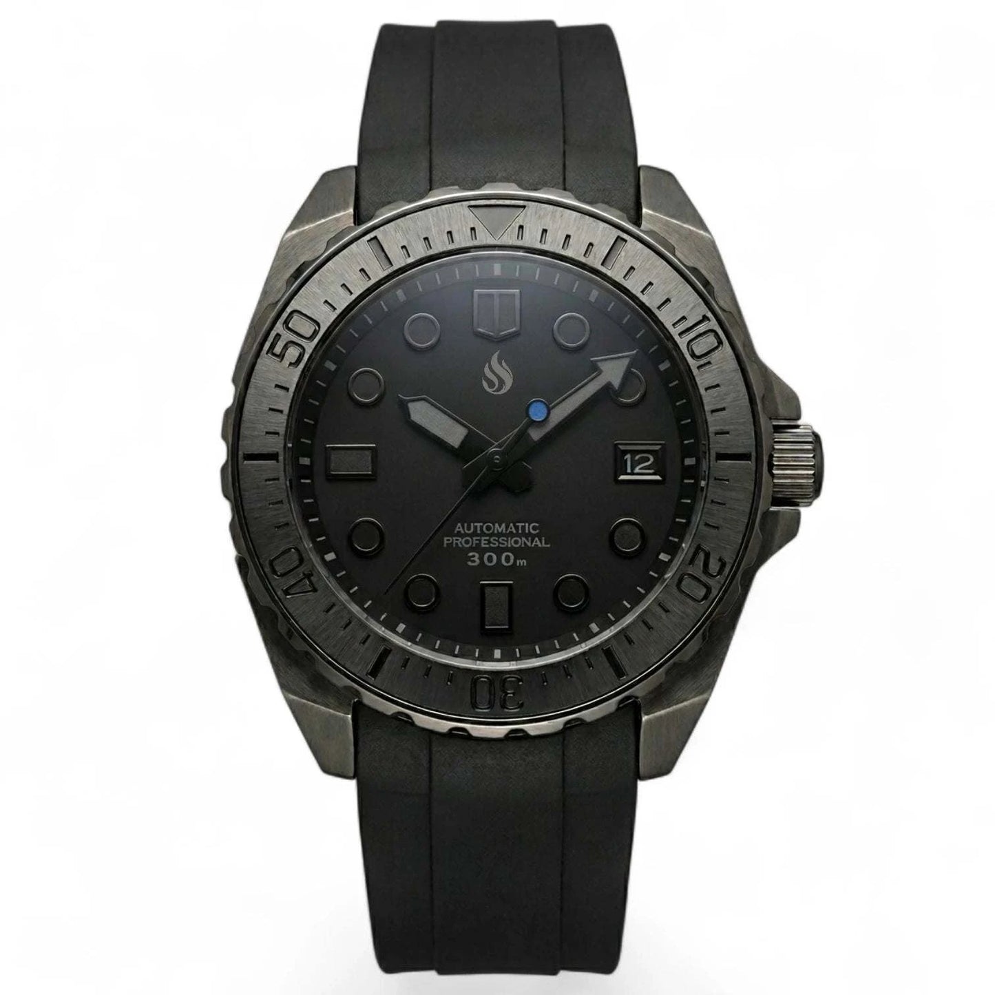 45MM King Samurai Black Stealth Diver Mod Watch Series - Modtime