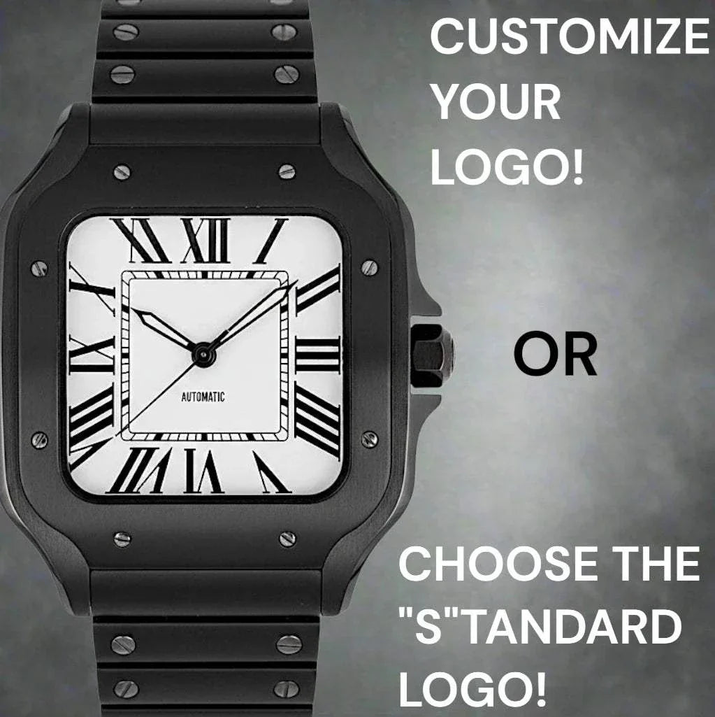 Santeiko black and white Seiko mod watch blending classic elegance with modern design and Japanese automatic movement