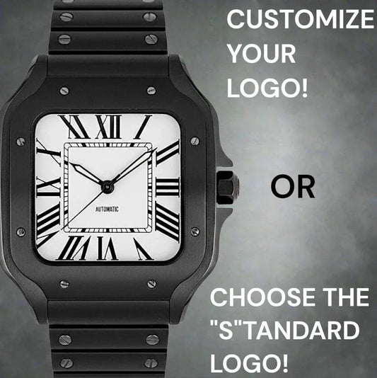 Santeiko black and white Seiko mod watch blending classic elegance with modern design and Japanese automatic movement